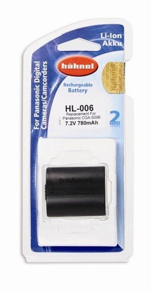 Аккумулятор Hahnel HL-006 for Panasonic CGA-S006 780mAh - фото