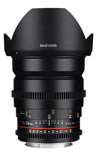 Объектив Samyang 24mm T1.5 ED AS UMC VDSLR Canon EF- фото