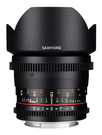 Объектив Samyang 10mm T3.1 ED AS NCS CS VDSLR Canon EF - фото