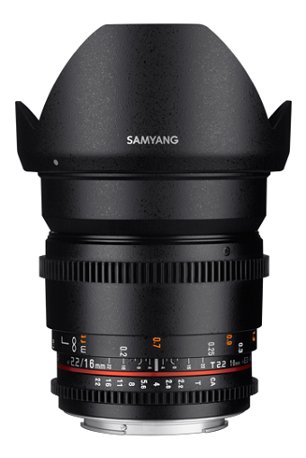 Объектив Samyang 16mm T2.2 ED AS UMC CS VDSLR Canon M - фото