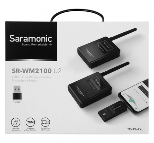 Радиосистема Saramonic SR-WM2100 U2 (TX+TX+RXU) - фото7