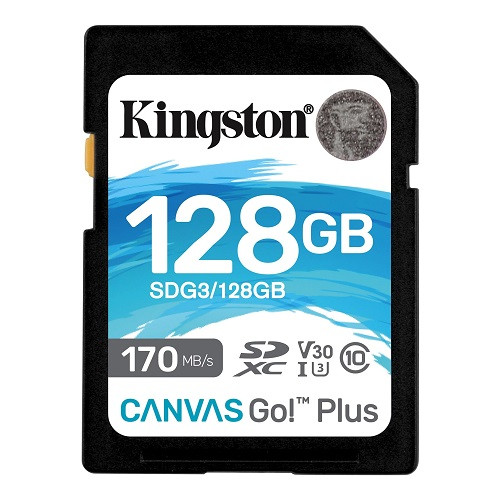Карта памяти Kingston Canvas Go Plus SDXC 128GB (SDG3/128GB) - фото