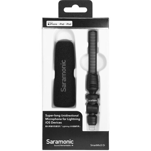 Микрофон мини-пушка Saramonic SmartMic5 Di для iPhone (Lightning) - фото5