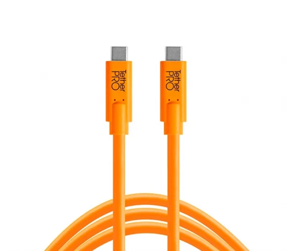 Кабель Tether Tools TetherPro USB-C to USB-C 3m, Orange - фото