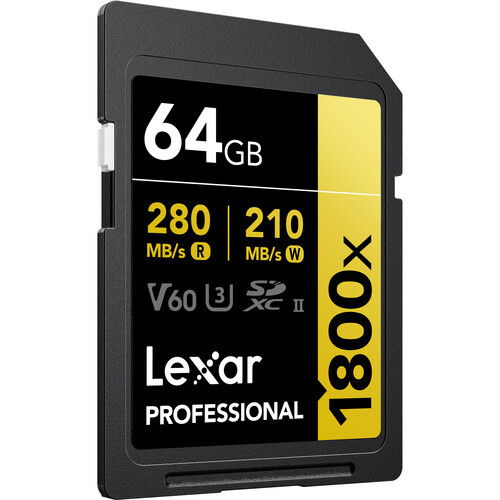 Карта памяти Lexar SDXC 64GB Professional 1800x UHS-II - фото2