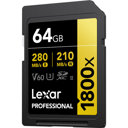 Карта памяти Lexar SDXC 64GB Professional 1800x UHS-II - фото3