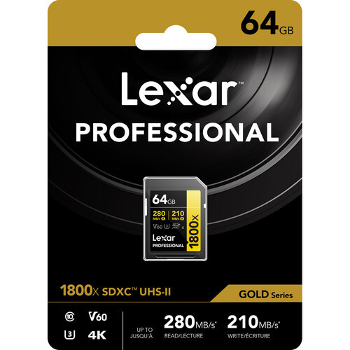 Карта памяти Lexar SDXC 64GB Professional 1800x UHS-II - фото6