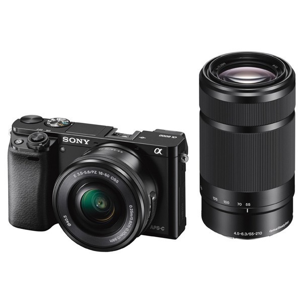 Фотоаппарат Sony Alpha A6000 Double Kit 16-50mm + 55-210mm Black (ILCE-6000YB) - фото2