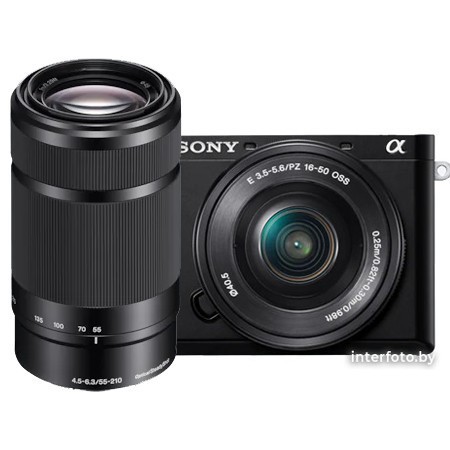 Фотоаппарат Sony A6100 Double Kit 16-50mm + 55-210mm (ILCE-6100YB)- фото