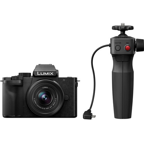 Фотоаппарат Panasonic Lumix G100 Kit 12-32mm + DMW-SHGR1 (DC-G100VEE-K) - фото