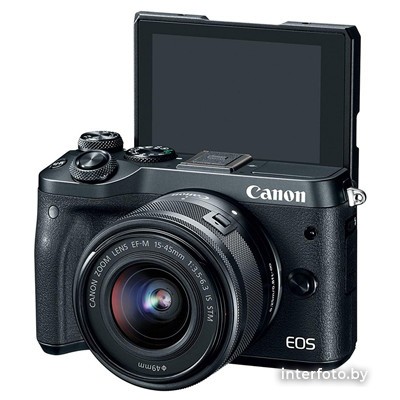 Фотоаппарат Canon EOS M6 Mark II Kit 15-45mm + EVF-DC2 Black - фото3