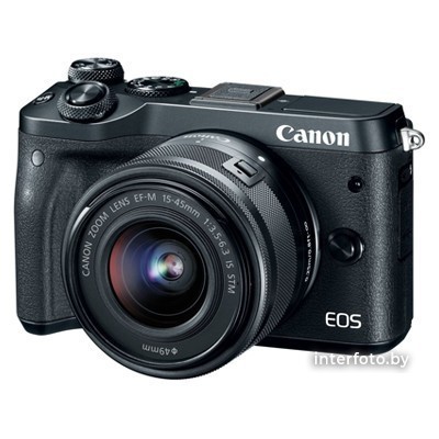 Фотоаппарат Canon EOS M6 Mark II Kit 15-45mm + EVF-DC2 Black - фото2
