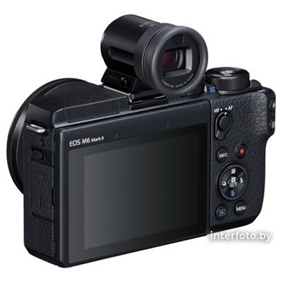 Фотоаппарат Canon EOS M6 Mark II Kit 15-45mm + EVF-DC2 Black - фото4