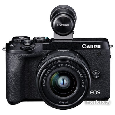 Фотоаппарат Canon EOS M6 Mark II Kit 15-45mm + EVF-DC2 Black - фото6
