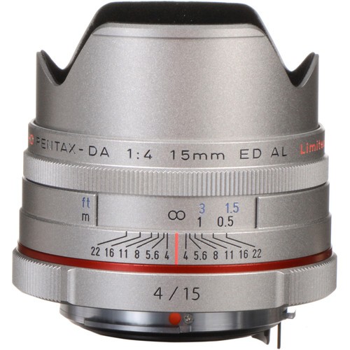 Объектив HD Pentax DA 15mm f/4 AL Limited Silver- фото2