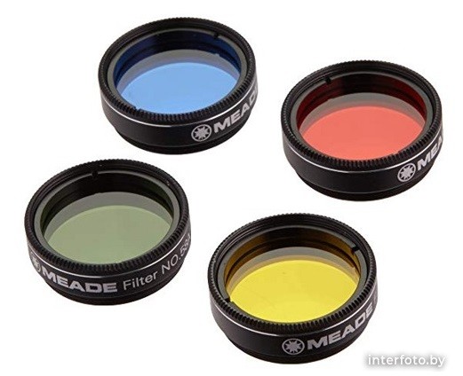 Набор цветных фильтров MEADE #1 (#12, #23A, # 58 , # 80A) - фото