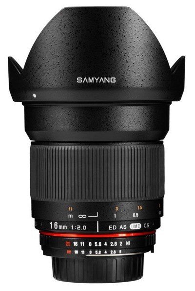 Объектив Samyang 16mm f/2 ED AS UMC CS Canon M