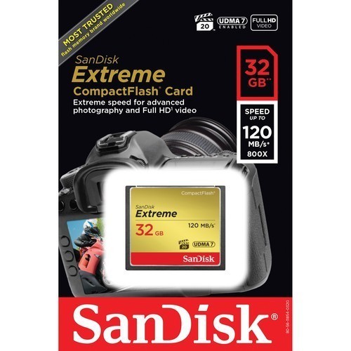 Карта памяти SanDisk Extreme CF 32Gb 120Mb/s, 85MB/s UDMA7 (SDCFXSB-032G-G46) - фото3