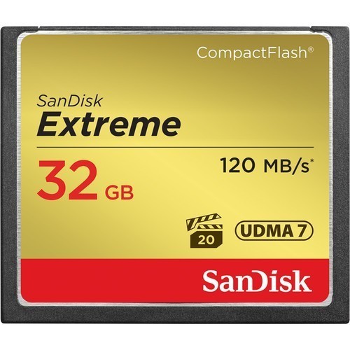 Карта памяти SanDisk Extreme CF 32Gb 120Mb/s, 85MB/s UDMA7 (SDCFXSB-032G-G46) - фото