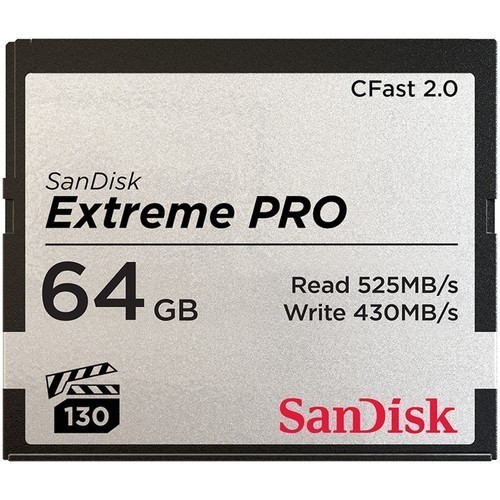 Карта памяти SanDisk Extreme Pro CFast 2.0 64Gb (SDCFSP-064G-G46D) - фото