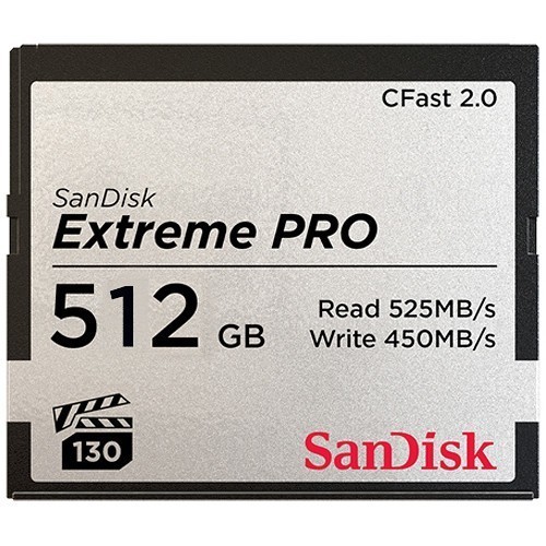 Карта памяти SanDisk Extreme Pro CFast 2.0 512Gb (SDCFSP-512G-G46D) - фото