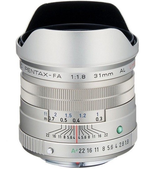 Объектив SMC Pentax FA 31mm f/1.8 AL Limited Silver- фото