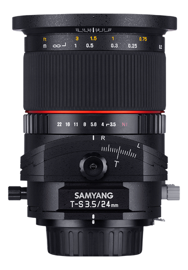Объектив Samyang T-S 24mm f/3.5 ED AS UMC Canon EF - фото