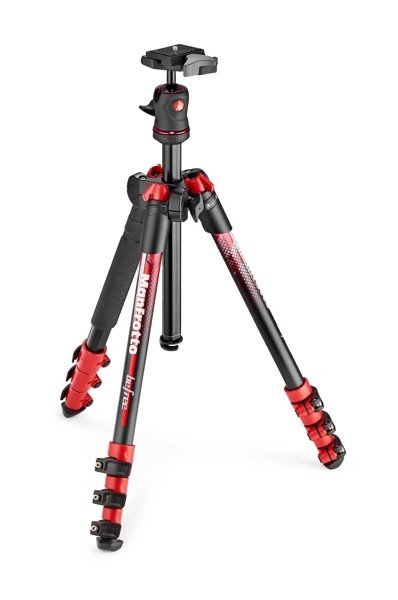 Штатив Manfrotto Befree Color Aluminium (MKBFRA4RD-BH), Red - фото