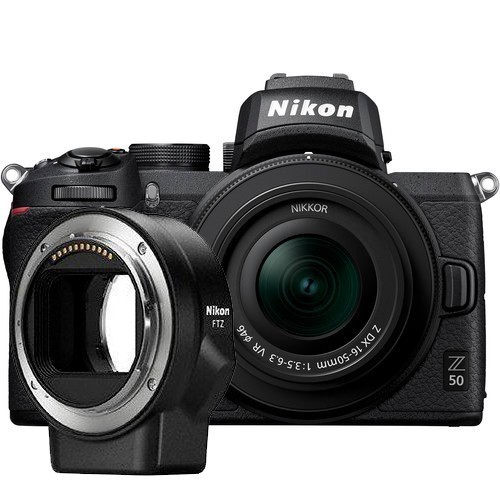 Фотоаппарат Nikon Z50 Kit 16-50mm VR + adapter FTZ - фото