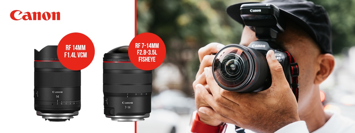 Canon RF 14mm f1.4L VCM + RF 7-14mm f2.8-3.5L Fisheye STM
