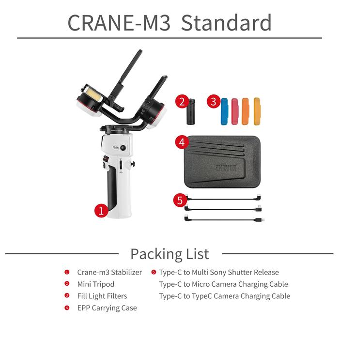 Zhiyun-Tech Crane-M3 Standard Kit in box