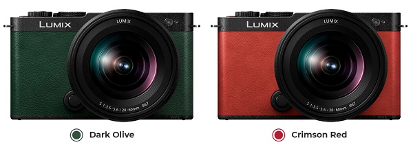 Panasonic LUMIX S9 olive and red