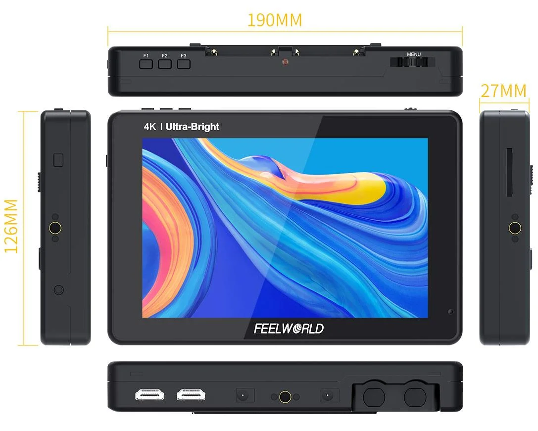 Feelworld LUT7 4K HDMI (Outputs/Inputs)