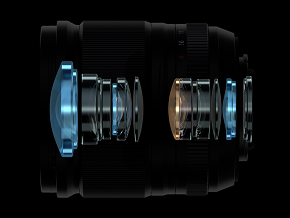 optical glass Fujinon XF18mmF1.4