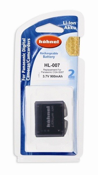 Аккумулятор Hahnel HL-007 for Panasonic CGA-S007 900mAh