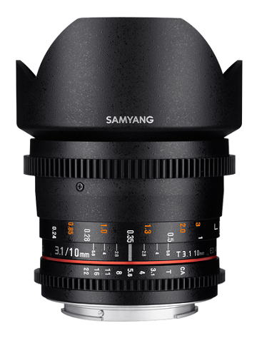 Объектив Samyang 10mm T3.1 ED AS NCS CS VDSLR Nikon F- фото