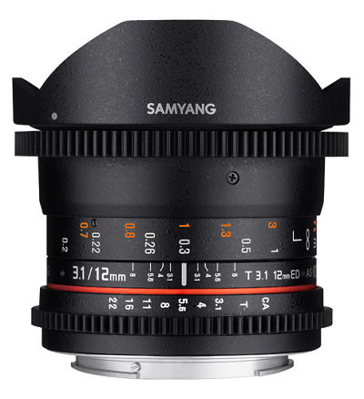 Объектив Samyang 12mm T3.1 VDSLR ED AS NCS Fish-eye Nikon F- фото