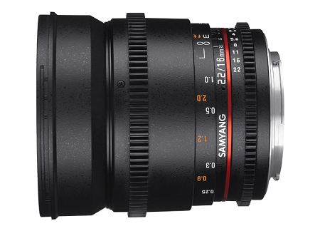 Объектив Samyang 16mm T2.2 ED AS UMC CS VDSLR Canon EF- фото3