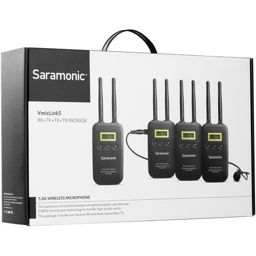 Радиосистема Saramonic VmicLink5 (RX+TX+TX+TX) - фото7