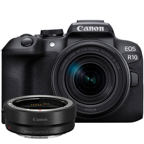 Фотоаппарат Canon EOS R10 Kit 18-150mm + adapter EF-EOS R - фото