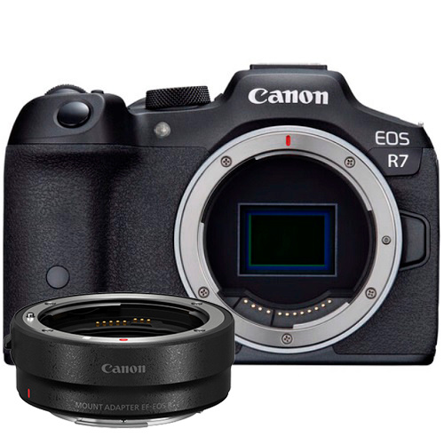 Фотоаппарат Canon EOS R7 Body + adapter EF-EOS R - фото