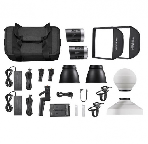 Комплект светодиодных осветителей Godox ML30-K2 Kit (Daylight) - фото