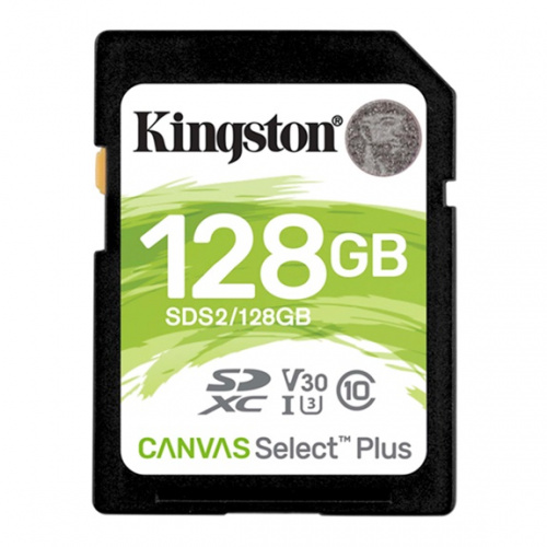 Карта памяти Kingston Canvas Select Plus SDXC 128GB (SDS2/128GB) - фото