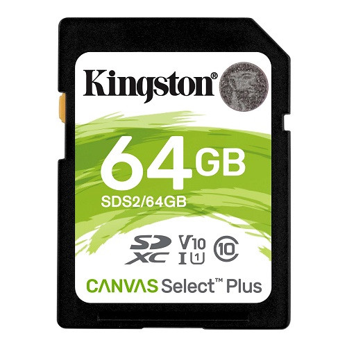 Карта памяти Kingston Canvas Select Plus SDXC 64GB (SDS2/64GB) - фото