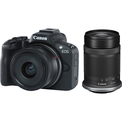 Фотоаппарат Canon EOS R50 Double Kit 18-45mm + 55-210mm - фото2