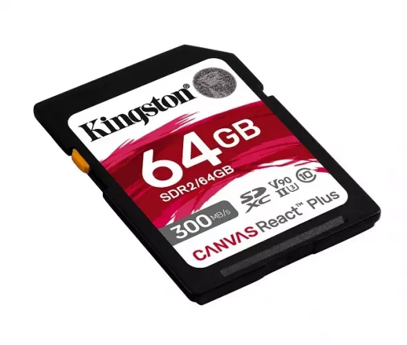 Карта памяти Kingston Canvas React Plus SDXC 64GB (SDR2/64GB) - фото2