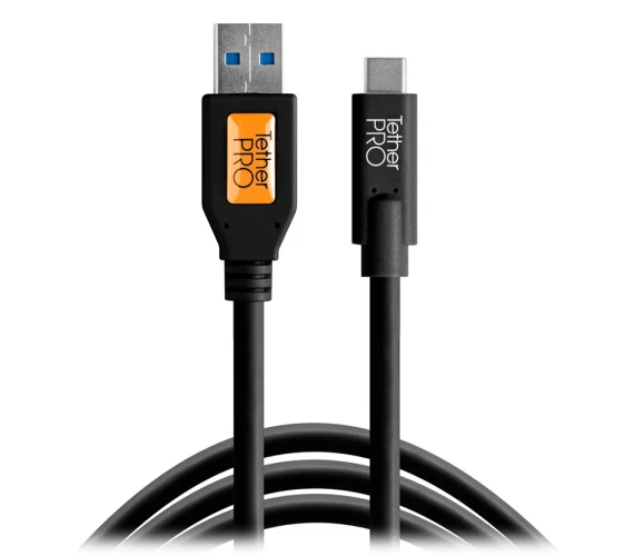 Кабель Tether Tools TetherPro USB 3.0 to USB-C 4.6m, Black - фото