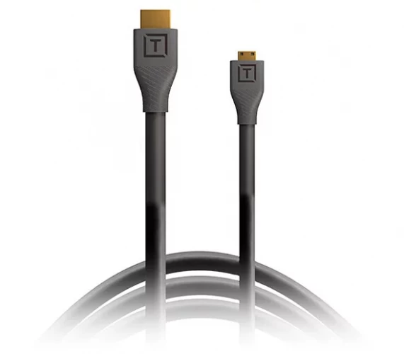 Кабель Tether Tools TetherPro HDMI Micro to HDMI 2.0, 0.3m, Black - фото