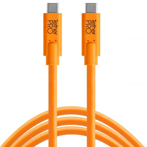 Кабель Tether Tools TetherPro USB-C to USB-C 4.6m, Orange - фото