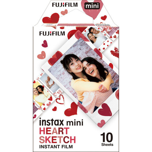 Пленка Fujifilm Instax Mini Heart Sketch (10 шт.) - фото